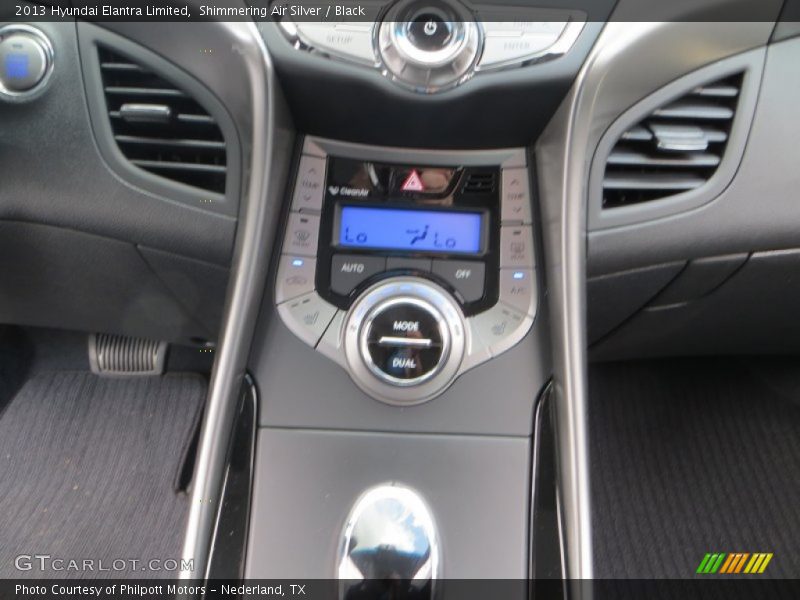 Shimmering Air Silver / Black 2013 Hyundai Elantra Limited