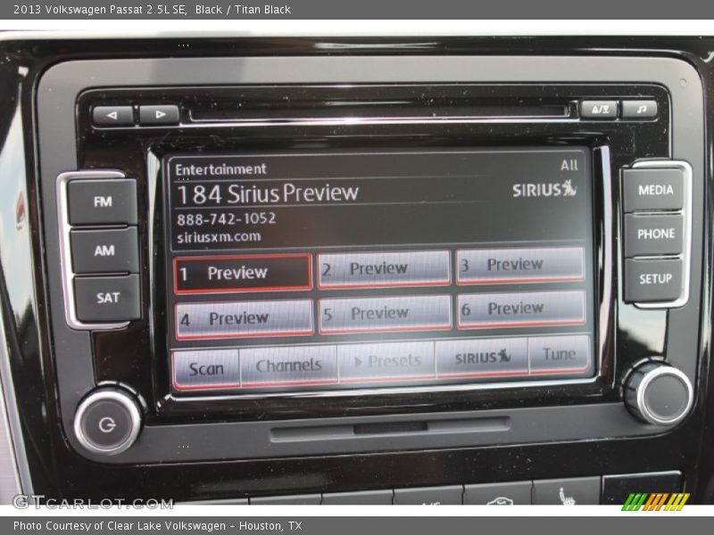 Black / Titan Black 2013 Volkswagen Passat 2.5L SE