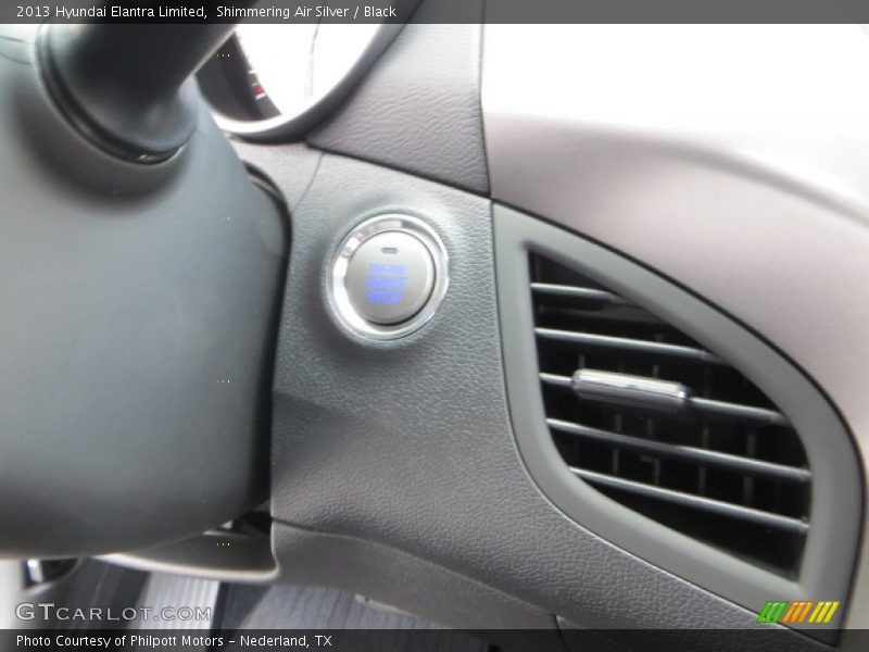 Shimmering Air Silver / Black 2013 Hyundai Elantra Limited