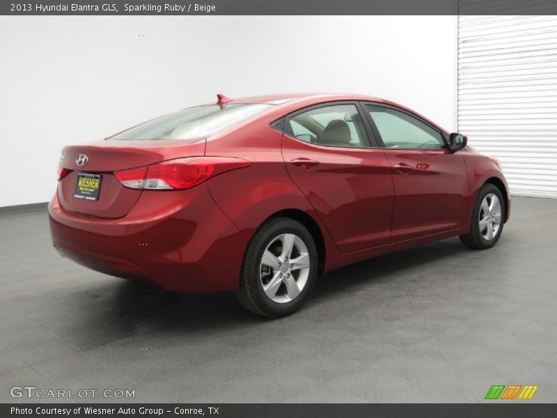 Sparkling Ruby / Beige 2013 Hyundai Elantra GLS