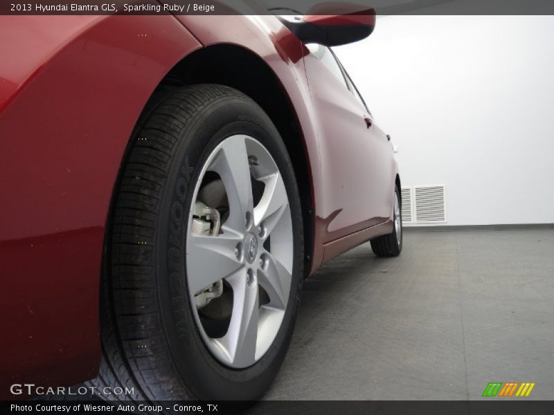 Sparkling Ruby / Beige 2013 Hyundai Elantra GLS