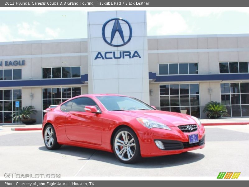 Tsukuba Red / Black Leather 2012 Hyundai Genesis Coupe 3.8 Grand Touring