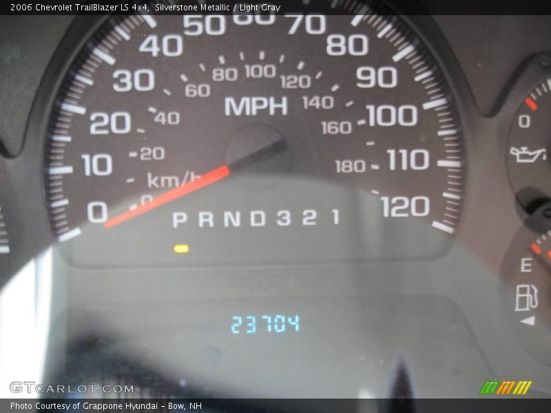 Silverstone Metallic / Light Gray 2006 Chevrolet TrailBlazer LS 4x4