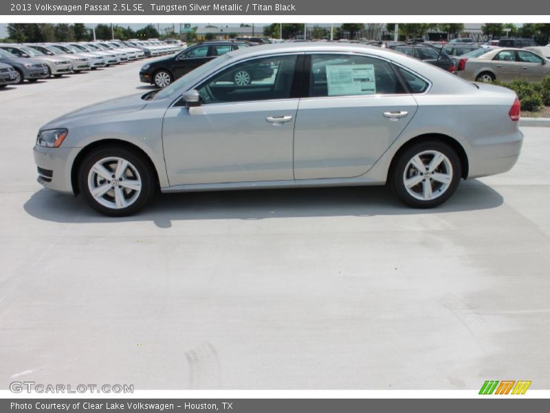 Tungsten Silver Metallic / Titan Black 2013 Volkswagen Passat 2.5L SE