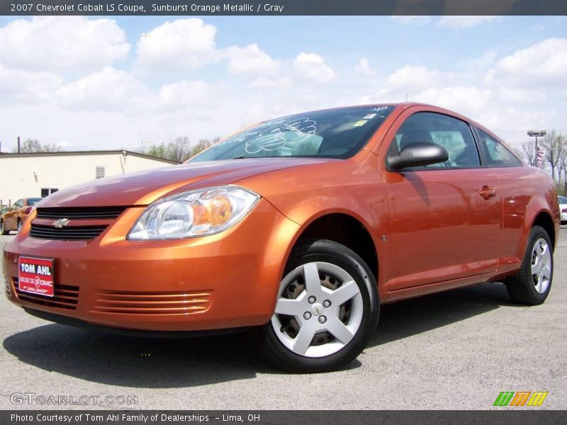 Sunburst Orange Metallic / Gray 2007 Chevrolet Cobalt LS Coupe