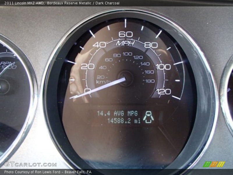 Bordeaux Reserve Metallic / Dark Charcoal 2011 Lincoln MKZ AWD