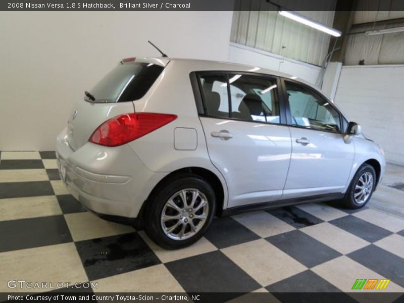 Brilliant Silver / Charcoal 2008 Nissan Versa 1.8 S Hatchback