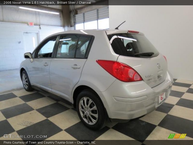 Brilliant Silver / Charcoal 2008 Nissan Versa 1.8 S Hatchback