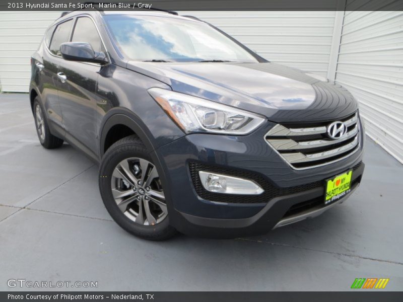 Marlin Blue / Gray 2013 Hyundai Santa Fe Sport
