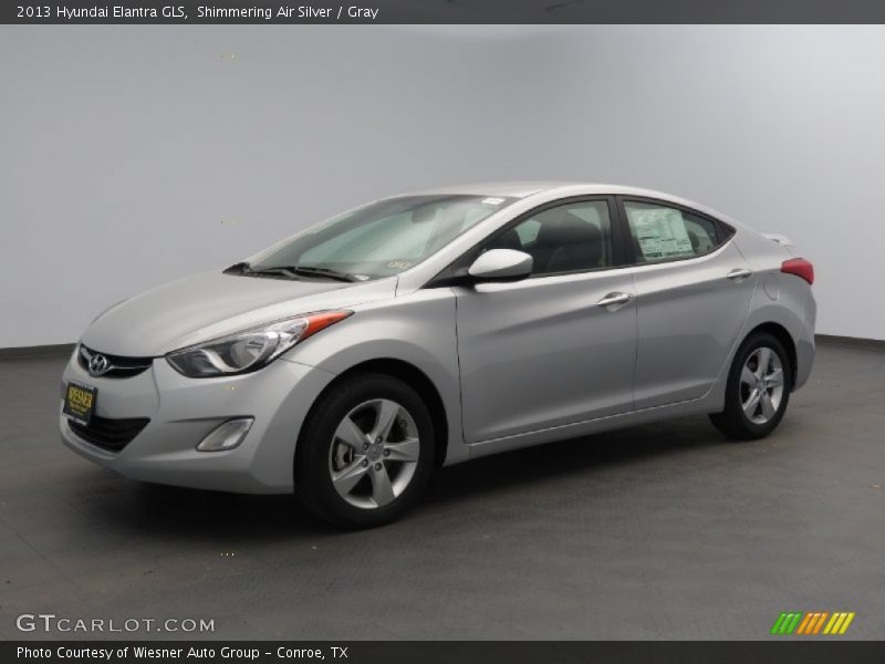 Shimmering Air Silver / Gray 2013 Hyundai Elantra GLS