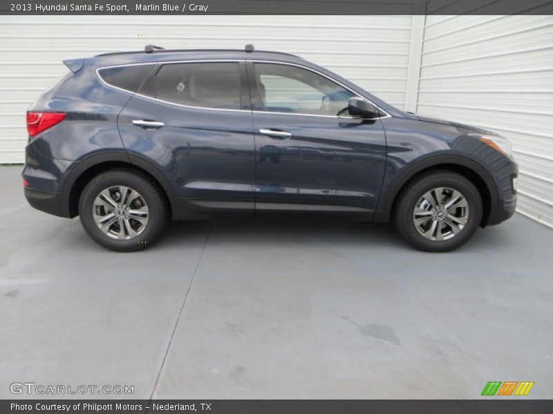 Marlin Blue / Gray 2013 Hyundai Santa Fe Sport