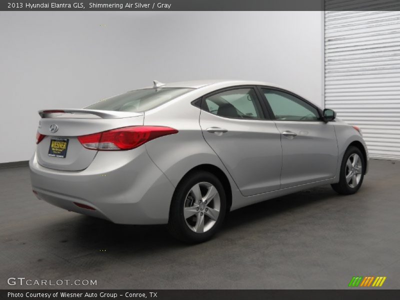 Shimmering Air Silver / Gray 2013 Hyundai Elantra GLS