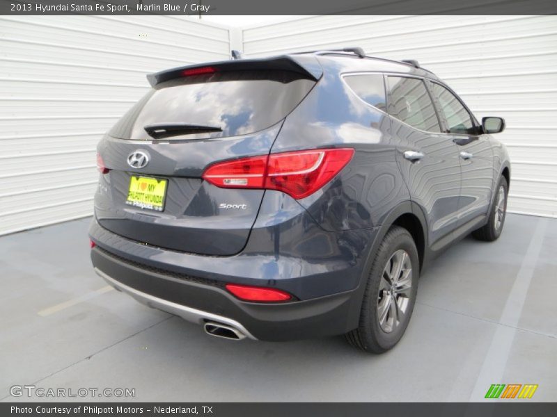Marlin Blue / Gray 2013 Hyundai Santa Fe Sport