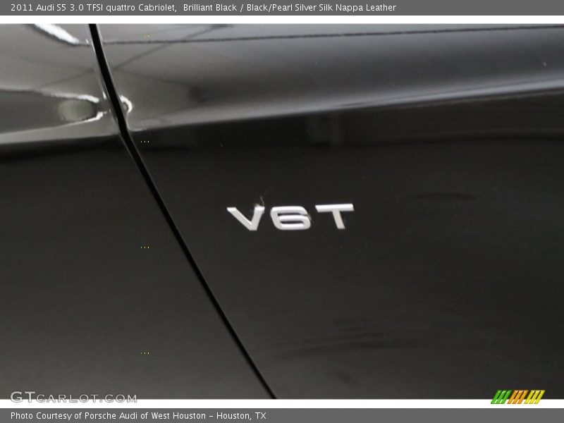 Brilliant Black / Black/Pearl Silver Silk Nappa Leather 2011 Audi S5 3.0 TFSI quattro Cabriolet