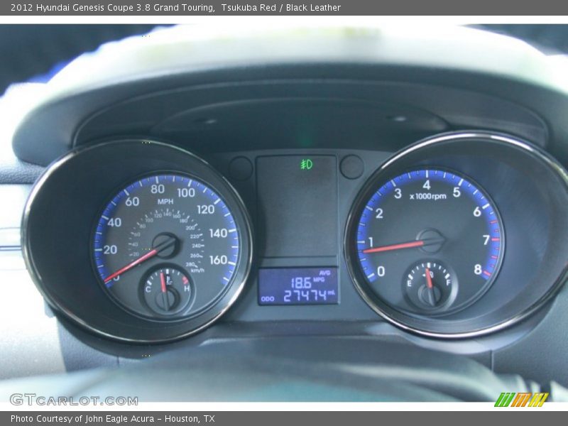  2012 Genesis Coupe 3.8 Grand Touring 3.8 Grand Touring Gauges