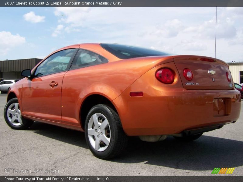 Sunburst Orange Metallic / Gray 2007 Chevrolet Cobalt LS Coupe