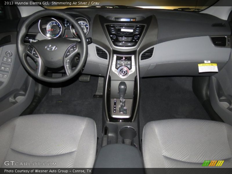 Shimmering Air Silver / Gray 2013 Hyundai Elantra GLS