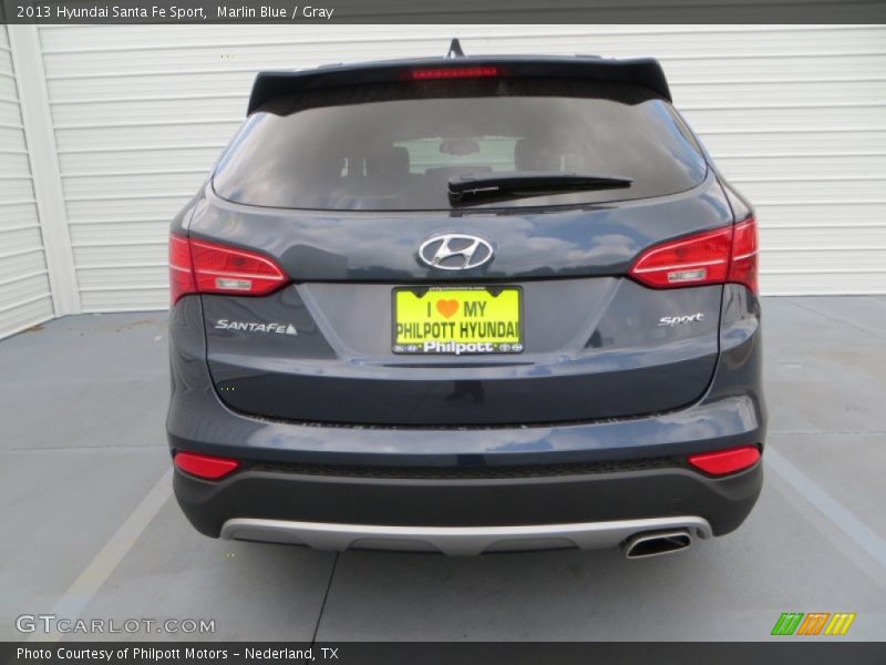 Marlin Blue / Gray 2013 Hyundai Santa Fe Sport