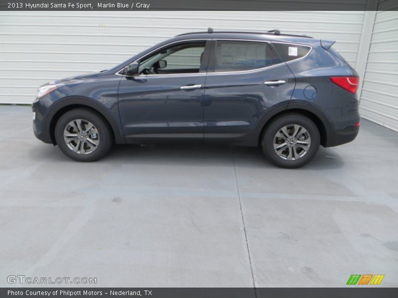 Marlin Blue / Gray 2013 Hyundai Santa Fe Sport