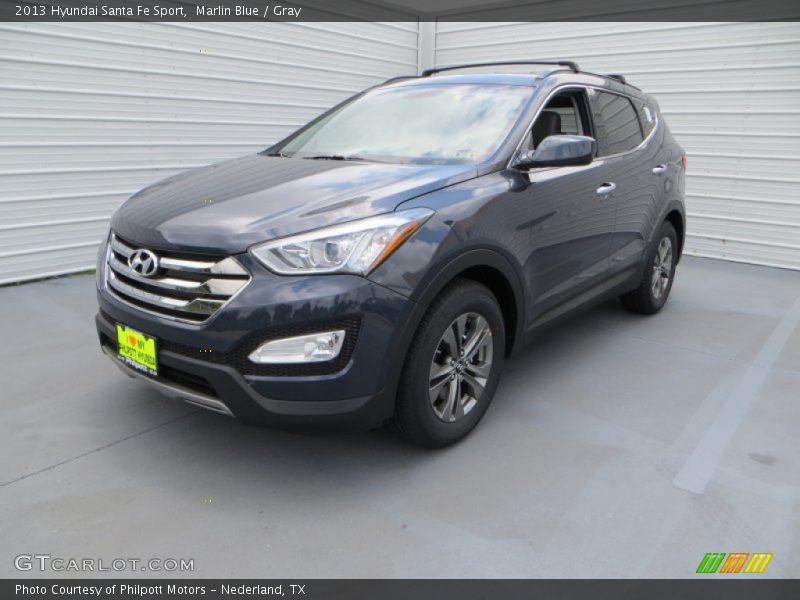 Marlin Blue / Gray 2013 Hyundai Santa Fe Sport
