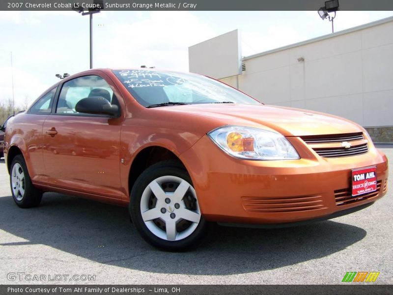 Sunburst Orange Metallic / Gray 2007 Chevrolet Cobalt LS Coupe