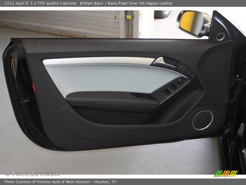 Brilliant Black / Black/Pearl Silver Silk Nappa Leather 2011 Audi S5 3.0 TFSI quattro Cabriolet