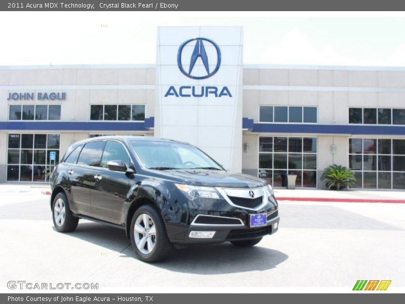 Crystal Black Pearl / Ebony 2011 Acura MDX Technology