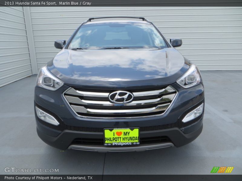 Marlin Blue / Gray 2013 Hyundai Santa Fe Sport