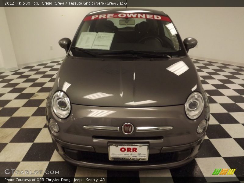 Grigio (Grey) / Tessuto Grigio/Nero (Grey/Black) 2012 Fiat 500 Pop