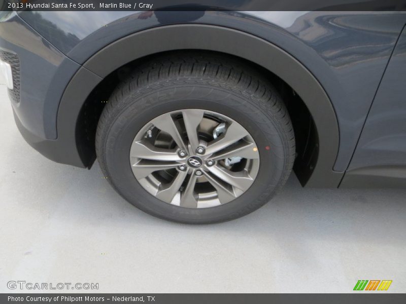 Marlin Blue / Gray 2013 Hyundai Santa Fe Sport