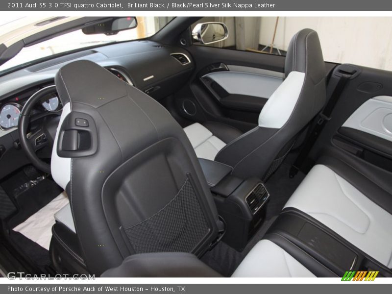 Brilliant Black / Black/Pearl Silver Silk Nappa Leather 2011 Audi S5 3.0 TFSI quattro Cabriolet