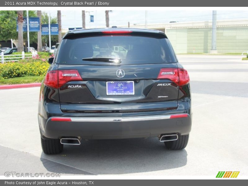 Crystal Black Pearl / Ebony 2011 Acura MDX Technology