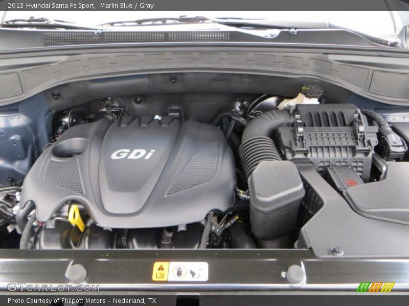 Marlin Blue / Gray 2013 Hyundai Santa Fe Sport