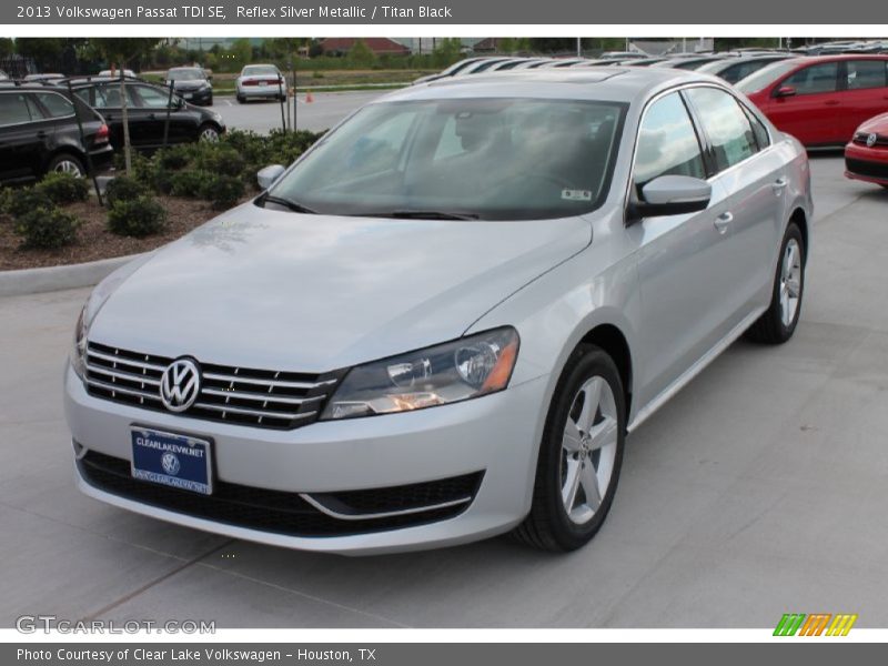 Reflex Silver Metallic / Titan Black 2013 Volkswagen Passat TDI SE