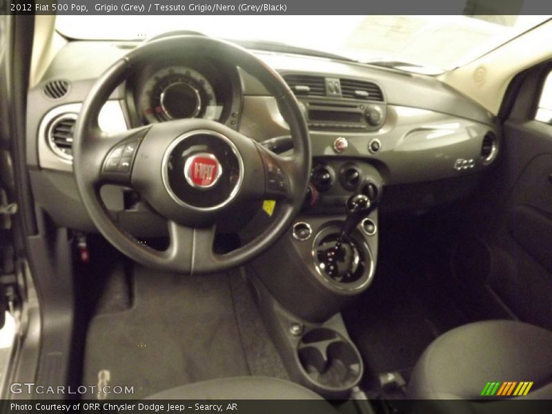 Grigio (Grey) / Tessuto Grigio/Nero (Grey/Black) 2012 Fiat 500 Pop