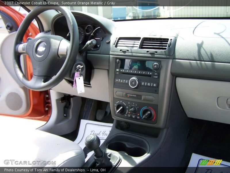 Sunburst Orange Metallic / Gray 2007 Chevrolet Cobalt LS Coupe