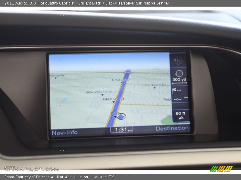 Brilliant Black / Black/Pearl Silver Silk Nappa Leather 2011 Audi S5 3.0 TFSI quattro Cabriolet