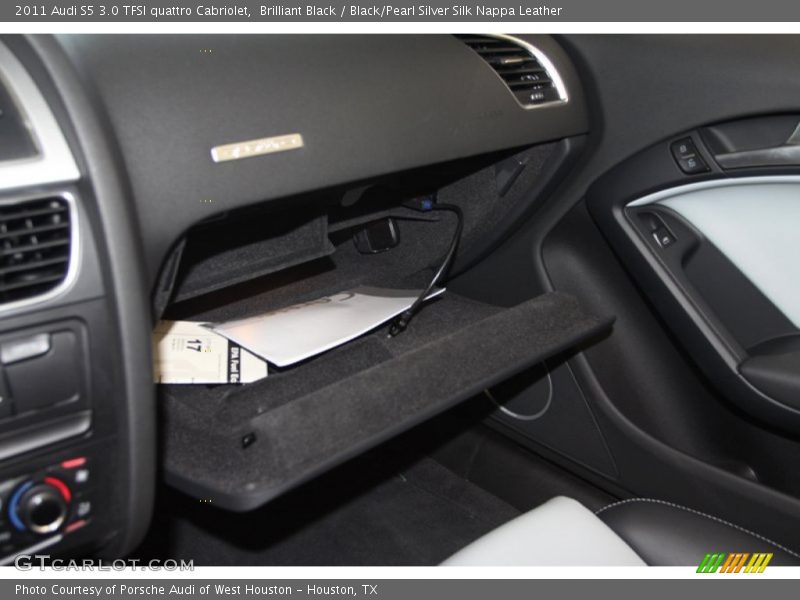 Brilliant Black / Black/Pearl Silver Silk Nappa Leather 2011 Audi S5 3.0 TFSI quattro Cabriolet