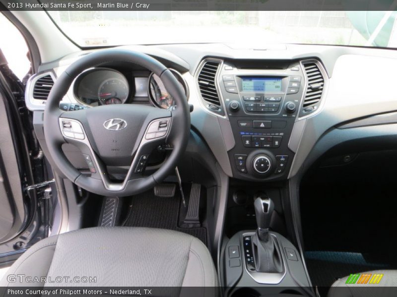 Marlin Blue / Gray 2013 Hyundai Santa Fe Sport