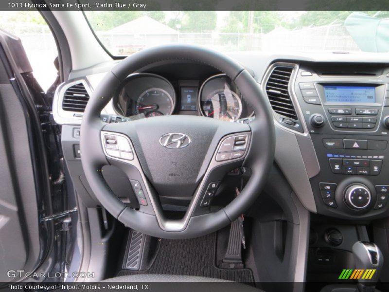 Marlin Blue / Gray 2013 Hyundai Santa Fe Sport