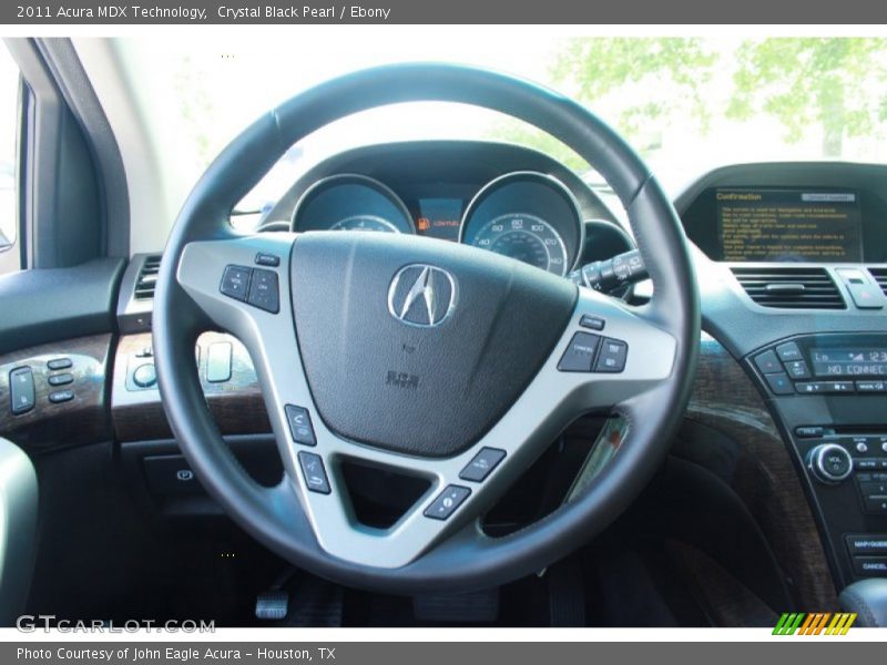 Crystal Black Pearl / Ebony 2011 Acura MDX Technology