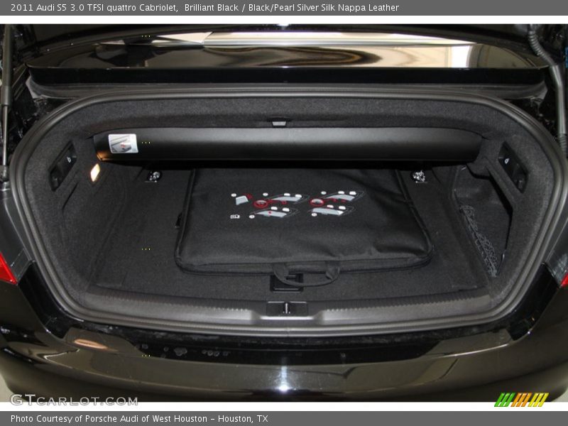 Brilliant Black / Black/Pearl Silver Silk Nappa Leather 2011 Audi S5 3.0 TFSI quattro Cabriolet