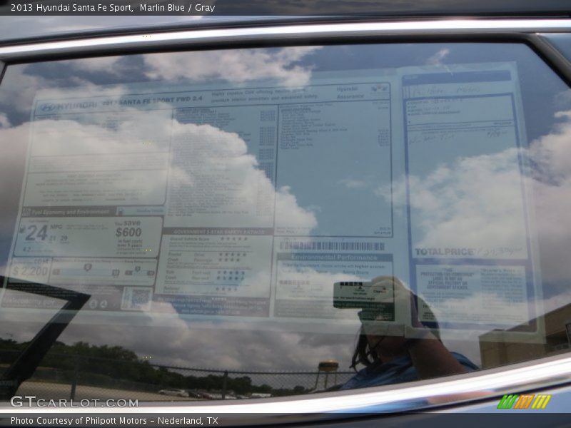 Marlin Blue / Gray 2013 Hyundai Santa Fe Sport
