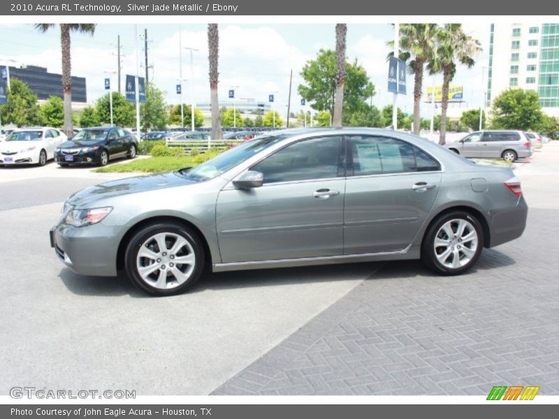 Silver Jade Metallic / Ebony 2010 Acura RL Technology