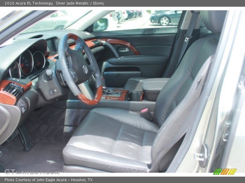 Silver Jade Metallic / Ebony 2010 Acura RL Technology