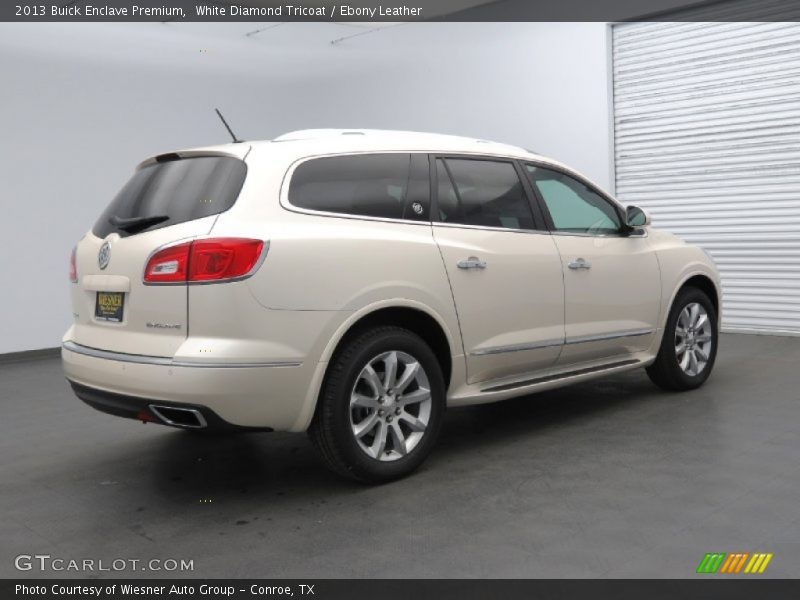 White Diamond Tricoat / Ebony Leather 2013 Buick Enclave Premium