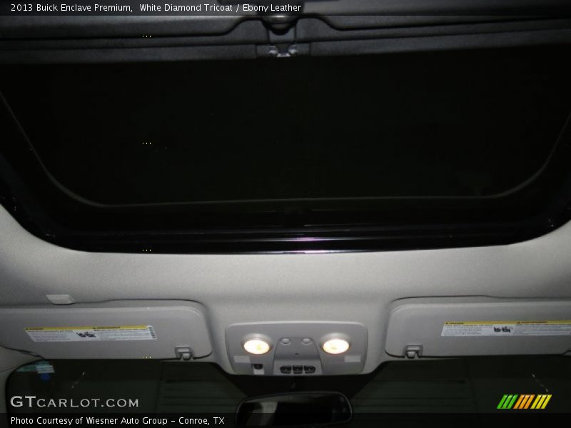 White Diamond Tricoat / Ebony Leather 2013 Buick Enclave Premium