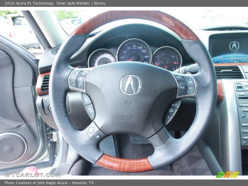 Silver Jade Metallic / Ebony 2010 Acura RL Technology