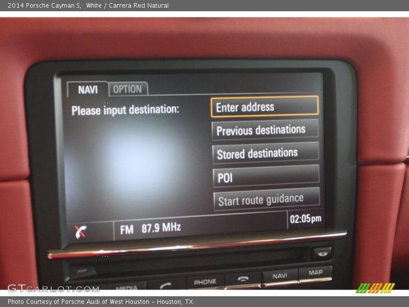 Controls of 2014 Cayman S
