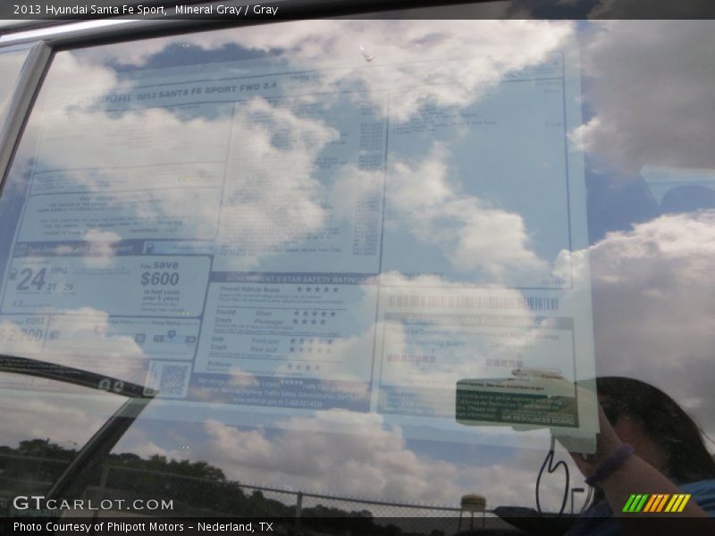 Mineral Gray / Gray 2013 Hyundai Santa Fe Sport